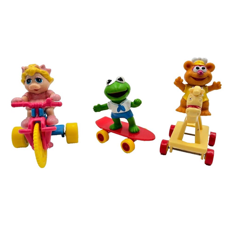 McDonald’s Muppet Babies Figures Vehicles Happy Meal 1986 Kermit Fozzie Bear 90